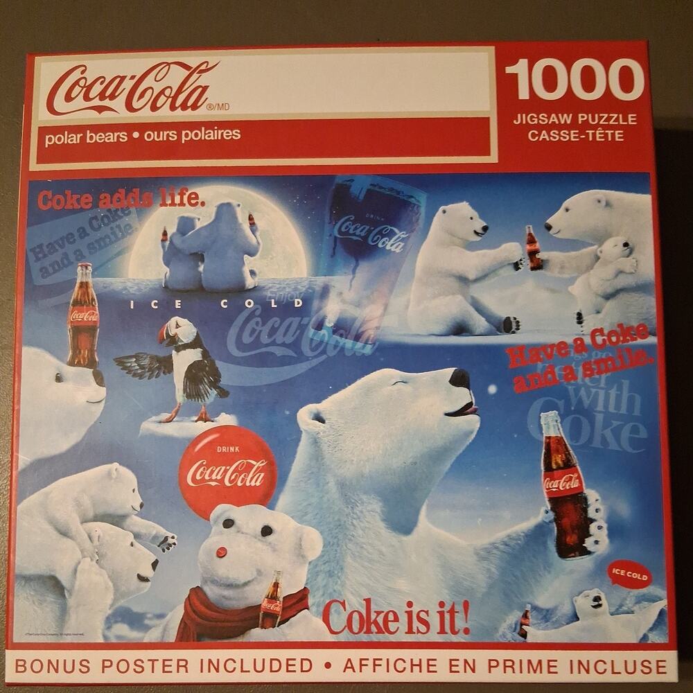 Coca-Cola Polar Bears 1000pc Puzzle (Jigsaw)
